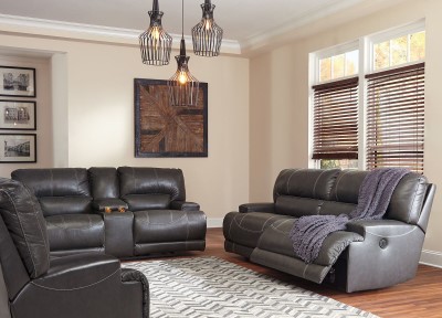 Leather Reclining Living Room Sets