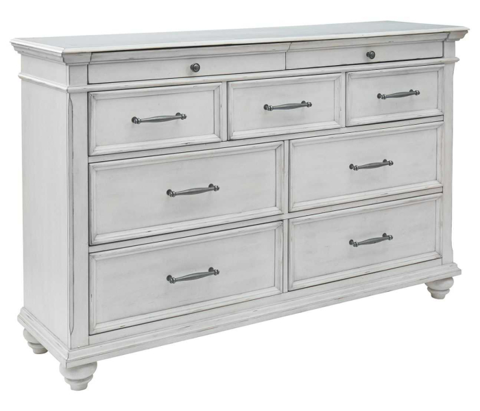 Kanwyn - Whitewash - Dresser, 64" Wide