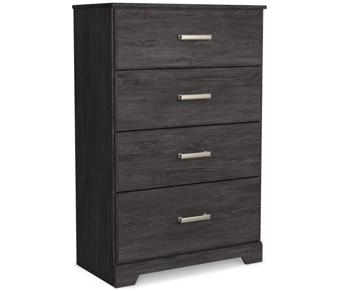 Belachime - Charcoal - Four Drawer Chest, 46.34" Tall