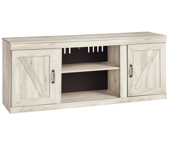 Bellaby - Whitewash - 60" TV Stand w/Fireplace Option
