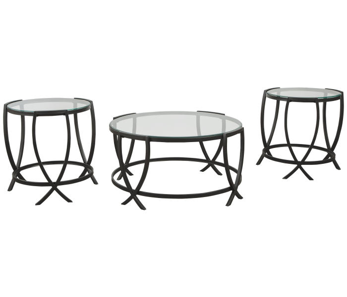 Tarrin - Black - Occasional Table Set (Set of 3), 36.13"