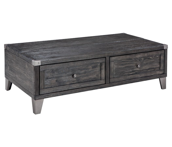 Todoe - Dark Gray - Lift Top Cocktail Table, 54.38"