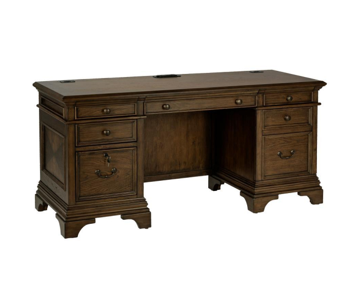 Hartshill - Credenza Base, Box 2 of 2 - Burnished Oak - Dark Brown