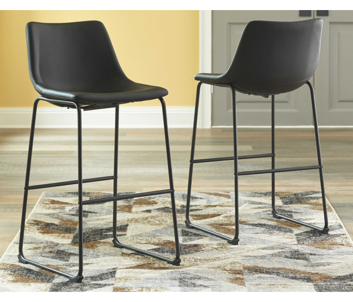 Centiar - Black - Tall UPH Barstool (Set of 2)