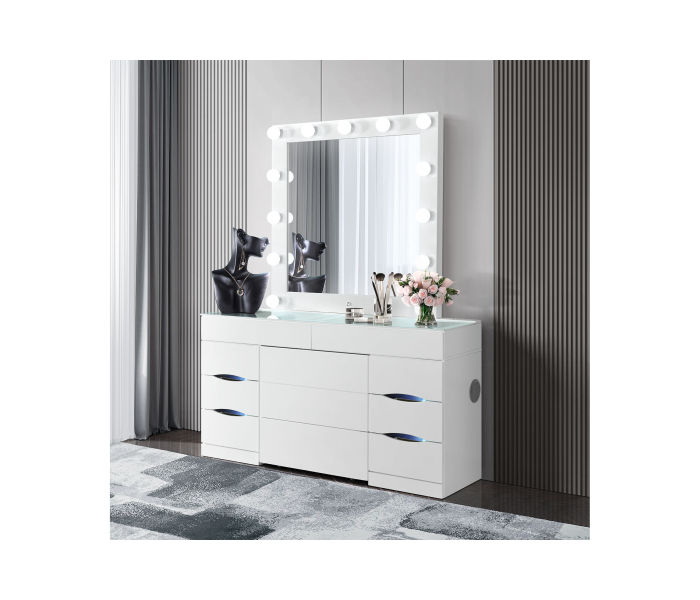 Ella - Vanity With Speaker - White