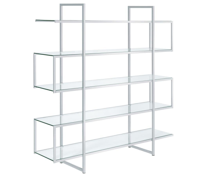 Elmer - Clear Glass, Box 1 of 2 - Clear And Chrome - White