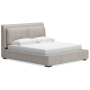 Cabalynn - Light Brown - King Upholstered Bed
