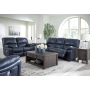 Leesworth - Ocean - 3 Pc. - Power Reclining Sofa, Power Reclining Loveseat, Power Rocker Recliner