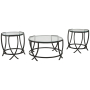 Tarrin - Black - Occasional Table Set (Set of 3), 36.13"