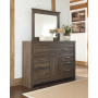 Juararo - Dark Brown - Dresser, Mirror