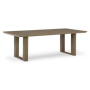 Serene Bay - Dark Brown - Rectangular Dining Table With Umbrella Option, 83.98"