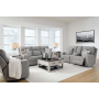 Biscoe - Pewter - 3 Pc. - Power Reclining Sofa, Power Reclining Loveseat, Power Recliner