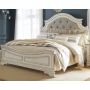 Realyn - Two-tone - Queen Upholstered Panel Bed