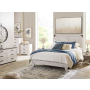 Shawburn - White / Black / Gray - 3 Piece - Dresser, Full Panel Platform Bed
