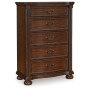 Lavinton - Brown - Five Drawer Chest, 51" Tall