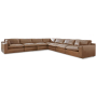 Emilia - Caramel - 7-Piece Sectional, 172.25"