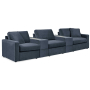 Cozymax - Ink - 5-Piece Sectional With 2 Storage Consoles, 142"