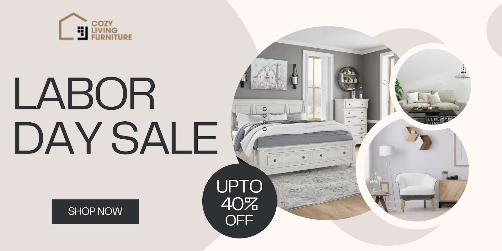 Labor Day Sale at Cozy Living Furniture: Up to 40% OFF on Dining, Bedroom, &amp; Living Room Furniture!